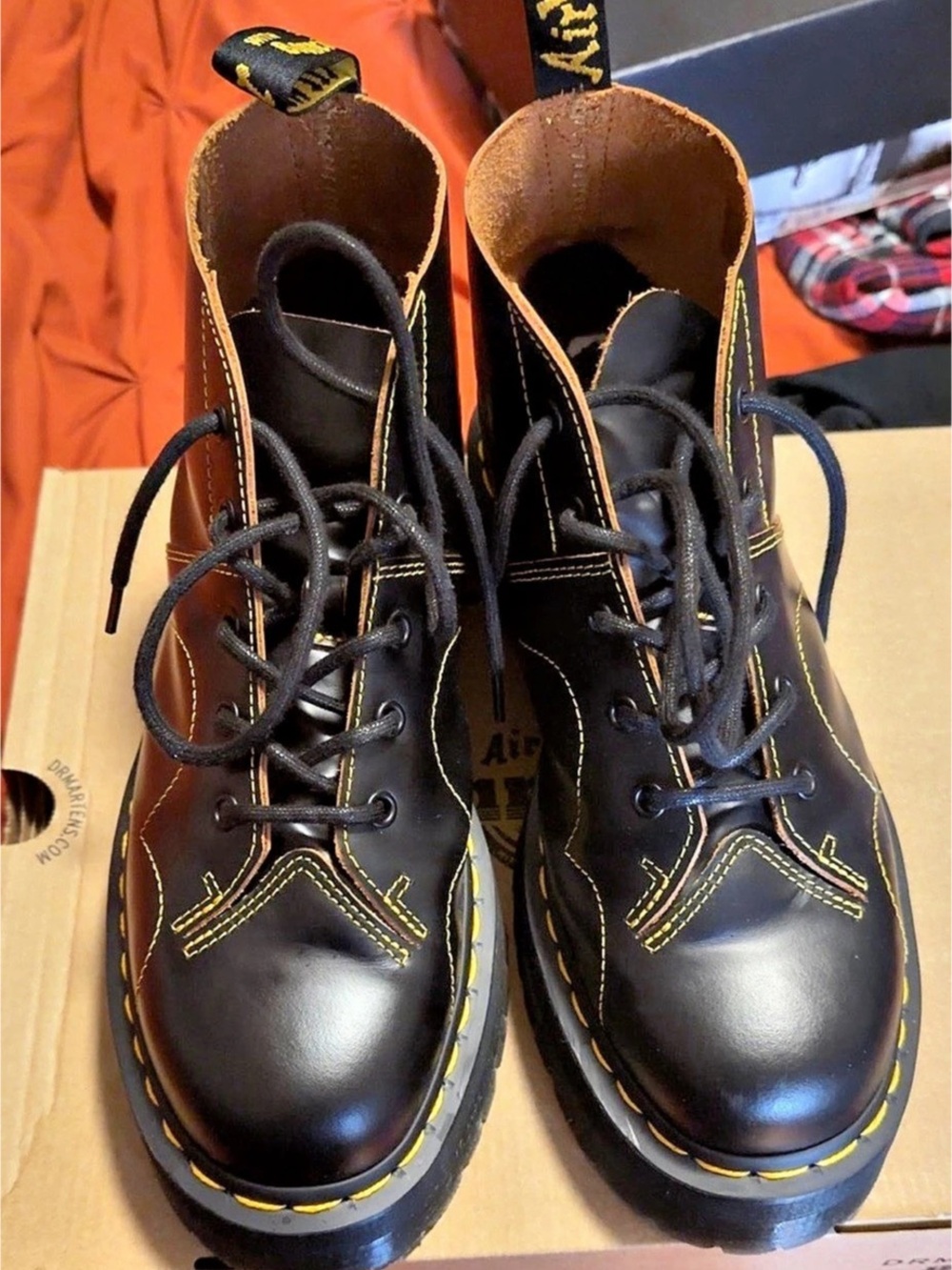 Dr. Martens Church Quad Platform Monkey Boots Black